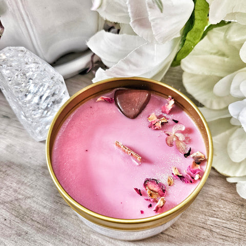 Chrysalis Soy Candle ~ Raspberry, Rose & Hibiscus