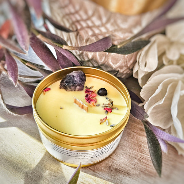 Aura-Crystal-Infused-Soy-Handmade-Candle-amethyst-Crystal-Calgary-Canada-Citrus-Lavender-Juniper-Berry