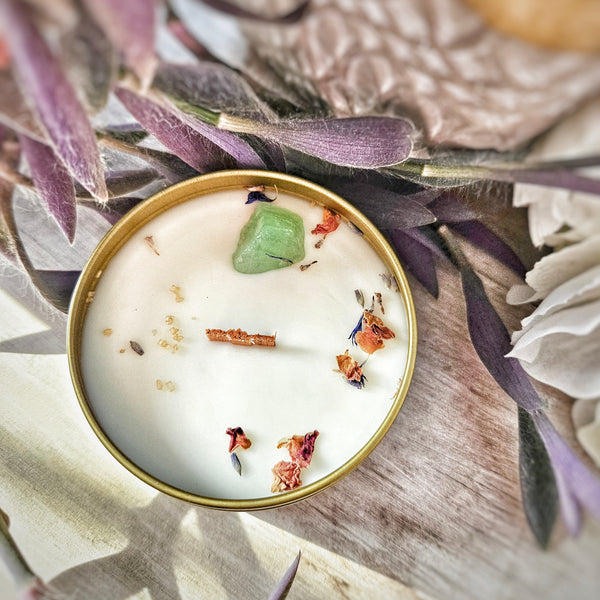 Gypsy-Crystal-Infused-Soy-Handmade-Candle-Calcite-Crystal-Calgary-Canada-Patchouli-Vanilla-Peppermint