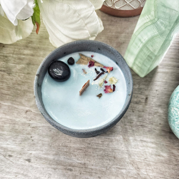 4 oz. Athena Candle in a Ceramic Vessel ~ Nectarine, Pomegranate, Clove, Cardamom, Black Pepper, Amber & Warm Woods