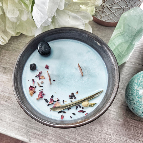 12 oz. Athena Candle in a Ceramic Vessel ~ Nectarine, Pomegranate, Clove, Cardamom, Black Pepper, Amber & Warm Woods