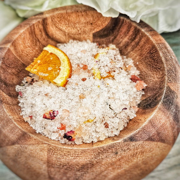 Sunburst Bath Salts ~ Lavender, Bergamot, Cypress, Citrus and Litsea Cubeba
