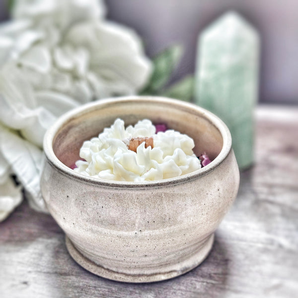 6 oz. Chrysalis Candle in Ceramic Vessel ~ Raspberry, Rose & Hibiscus