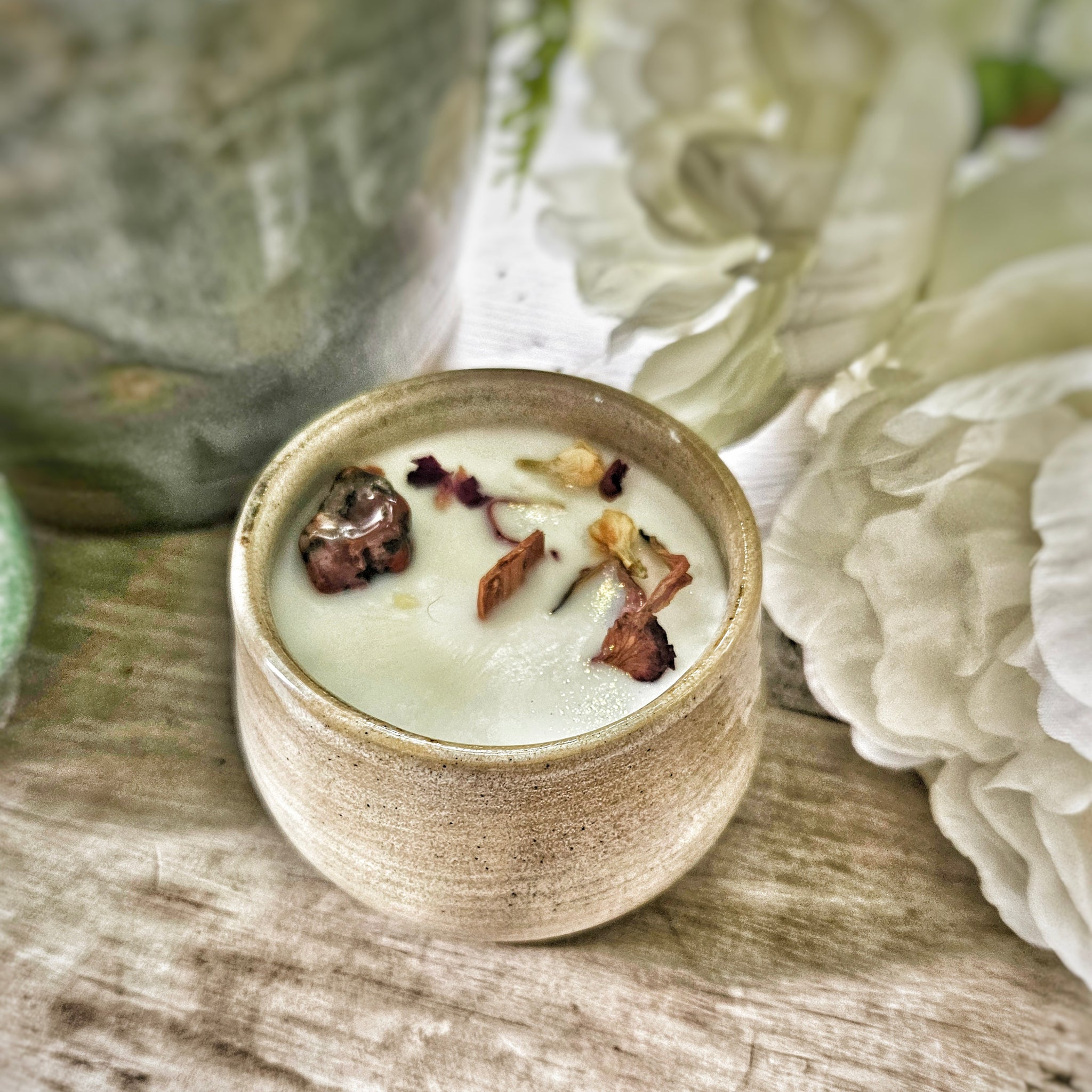 6 oz. Goddess Candle in Ceramic Vessel ~ Cherry Blossom