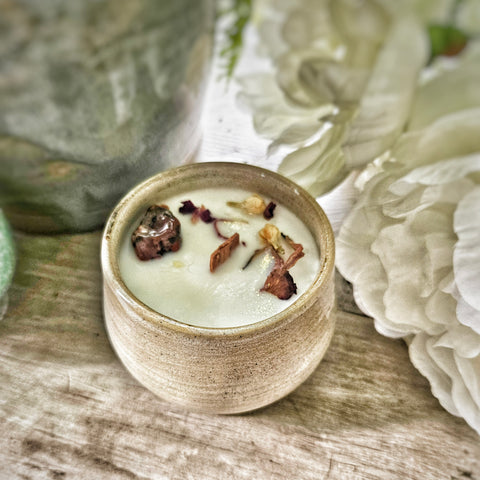 6 oz. Goddess Candle in Ceramic Vessel ~ Cherry Blossom