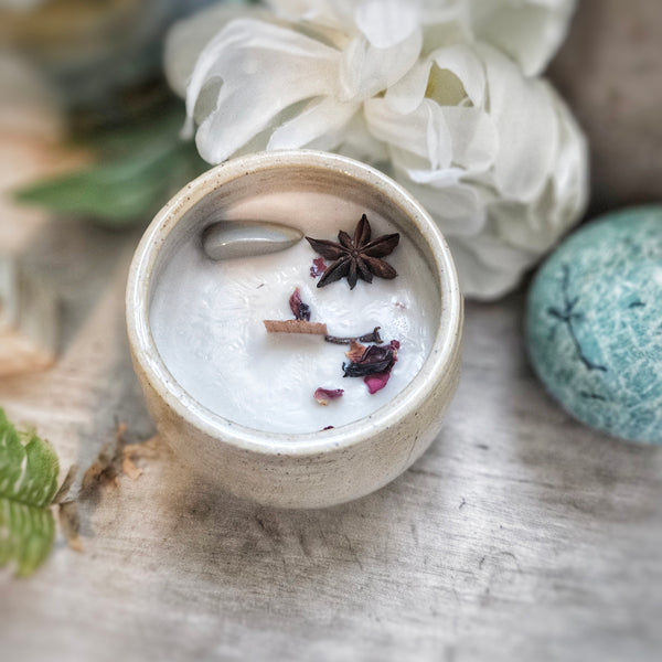 7 oz. Nutcracker Candle in a Ceramic Vessel ~ Roasted Chestnuts, Vanilla, Clove & Cinnamon