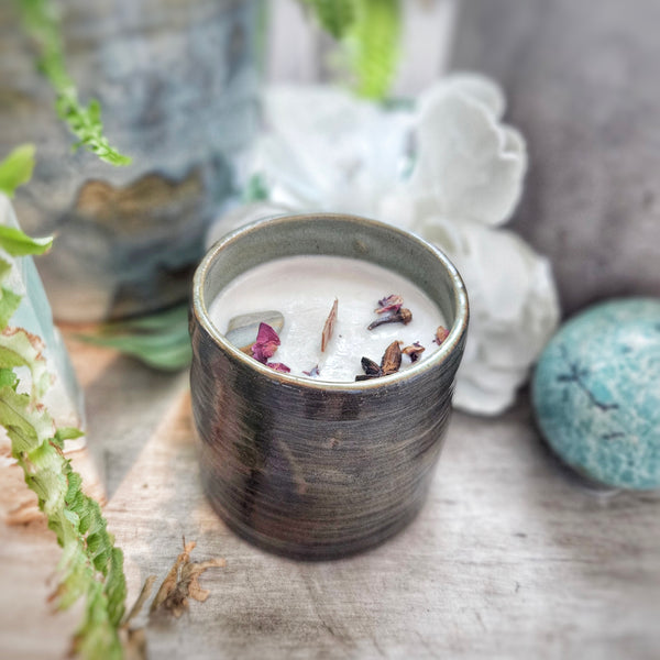 9 oz. Nutcracker Candle in a Ceramic Vessel ~ Roasted Chestnuts, Vanilla, Clove & Cinnamon