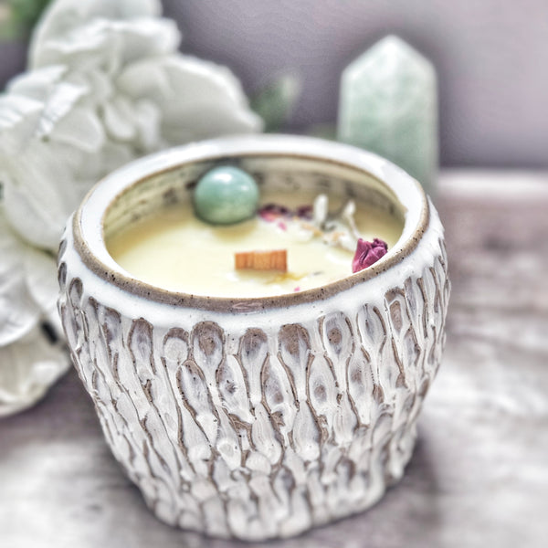 12 oz. Illuminate Candle in a Ceramic Vessel ~ Pineapple & Sage