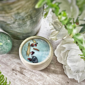 7 oz. Athena Candle in a Ceramic Vessel ~ Nectarine, Pomegranate, Clove, Cardamom, Black Pepper, Amber & Warm Woods