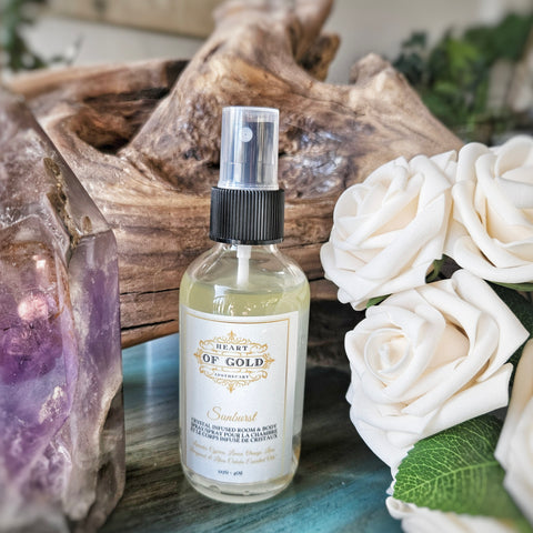 Sunburst Room Spray ~Lavender, Lemon, Lime, Orange, Cypress, Bergamot & Litsea Cubeba